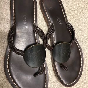 Bernardo brown medallion sandals